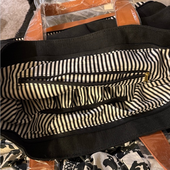 NEW! Joy Mangano Large Expandable Canvas Tote